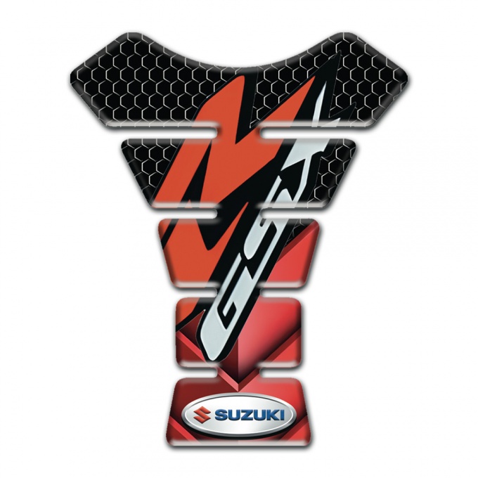 Suzuki Tank Pad Protector Red Black Base GSX Model 