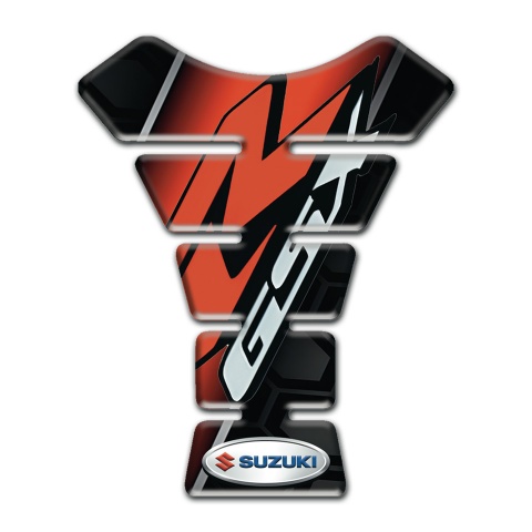 Suzuki Tank Pad Motorbike Unique Design Red R Logo 