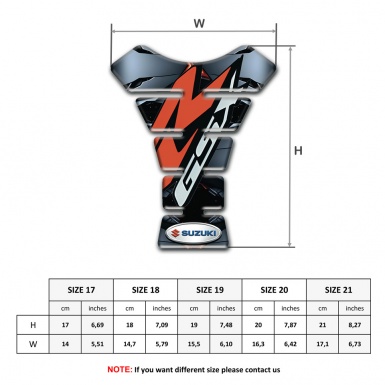 Suzuki Tank Protector Torn Base Effect GSX Style 
