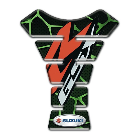 Suzuki Tank Guard Pads Green patterns Design GSX Model