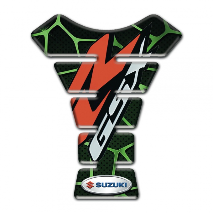 Suzuki Tank Guard Pads Green patterns Design GSX Model