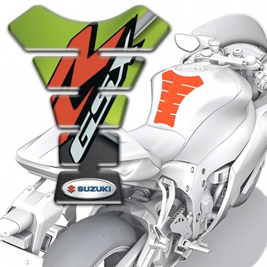 Suzuki GSX Tank Protector with Red R logo Design 