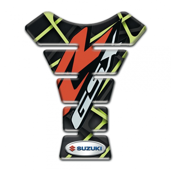Suzuki Tank Guard Pads Green Patterns Decoration GSX style 