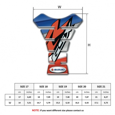Suzuki Tank Pad Protector  Colorful GSX Model 