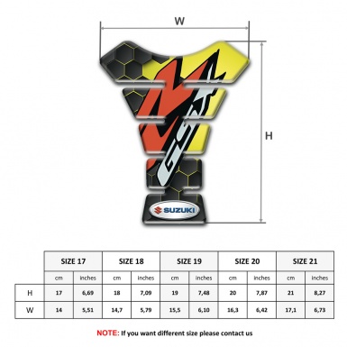 Suzuki Tank Pad Protector Stylish Decoration GSX Model 