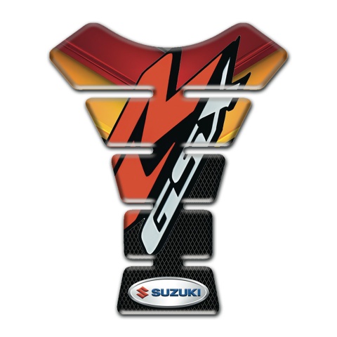 Suzuki Tank Guard Pads Fire Colors Motive GSX Style 