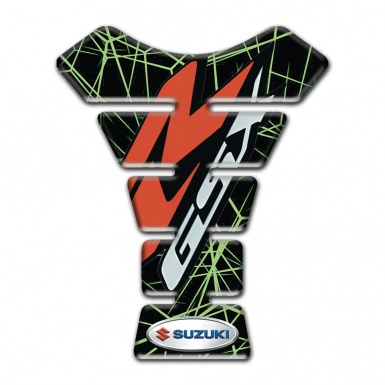 Suzuki Tank Protector Green Spider Web Design GSX model 