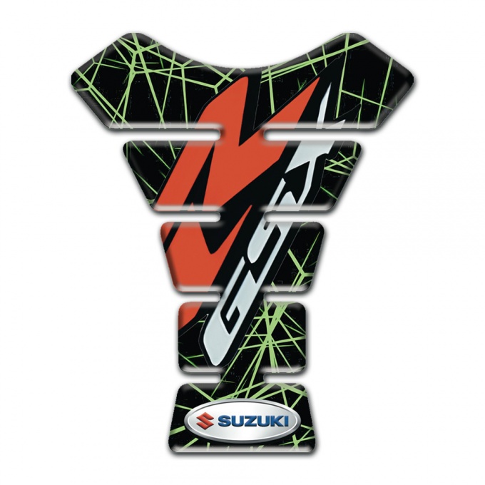 Suzuki Tank Protector Green Spider Web Design GSX model 