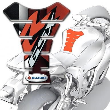 Suzuki GSX Tank Protector with Red R Logo 
