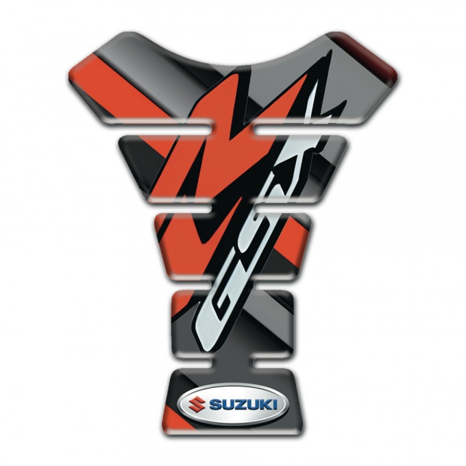 Suzuki Tank Protector Diagonal tape Decoration Orange R Logo 