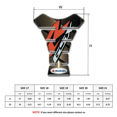 Suzuki Tank Guard Pads Bronze Mortive GSX model