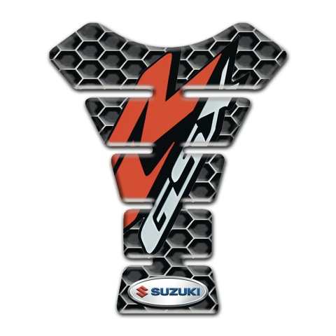 Suzuki Tank Pad Motorbike Honeycomb Background GSX style 
