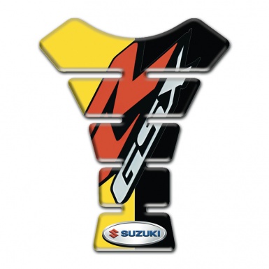 Suzuki Tank Protector Yellow Black Halves Design GSX Edition 