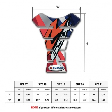Suzuki Tank Protector Multicolored Decoration Edition 
