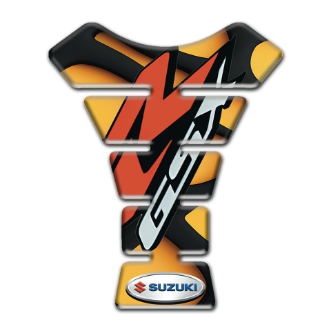 Suzuki GSX Tank Guard Pads Anti Slip Sticker with Red Logo 