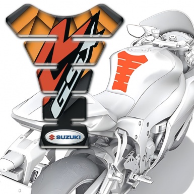 Suzuki Tank Fuse Orange Black Style GSX Edition 