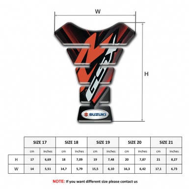 Suzuki Anti Slip Sticker Tank Protector Premium Quality Model 