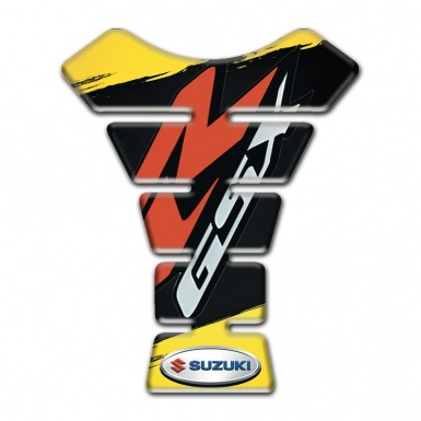 Suzuki Tank Protector Black Yellow Painting GSX Edition 