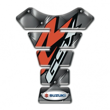 Suzuki Tank Guard Pads Gray Leather Model GSX Style 