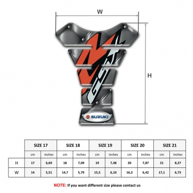 Suzuki Tank Guard Pads Gray Leather Model GSX Style 