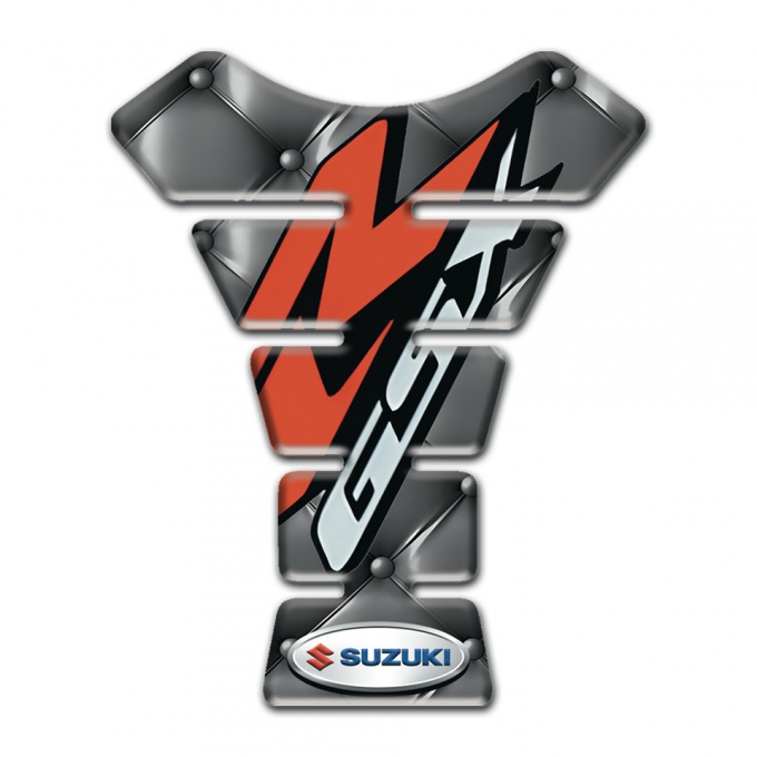 Suzuki Tank Guard Pads Gray Leather Model GSX Style 