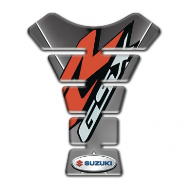 Suzuki Tank Guard Pads Gray Base with White pattern Design GSX Style 