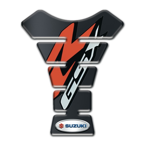 Suzuki Tank Pad Protector Graphite effect Base Red R logo Style 