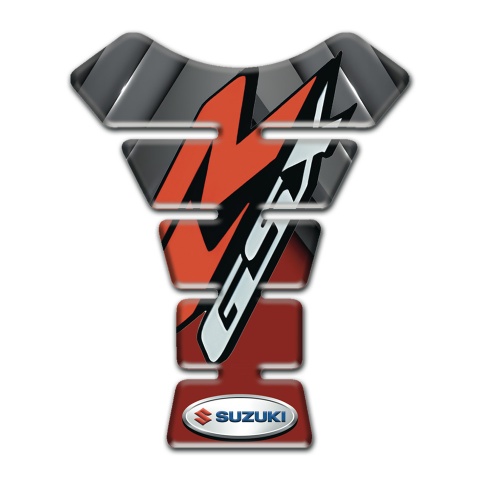 Suzuki Tank Pad Protector Gray Red Print GSX Model 