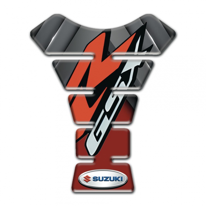 Suzuki Tank Pad Protector Gray Red Print GSX Model 