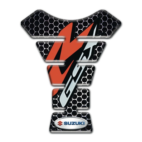 Suzuki Tank Pad Motorbike GSX Model Perforated Stell base 
