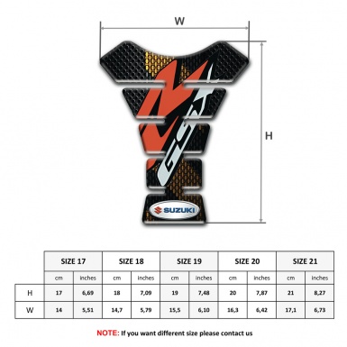 Suzuki Tank Fuse Black Brown Background print 