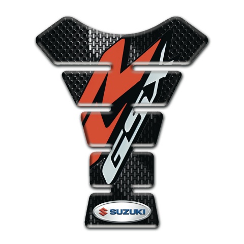 Suzuki Tank Pad Motorbike Black Gray Background print 
