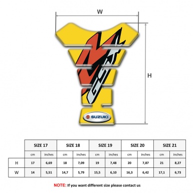 Suzuki  Tank Fuse Yellow Style GSX Edition 