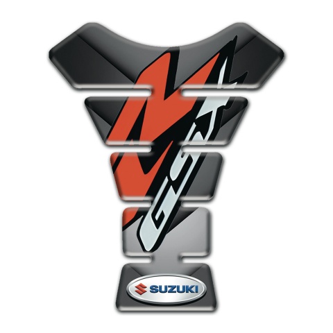 Suzuki Tank Guard Pads Gray Nuances V Shape Details Design 