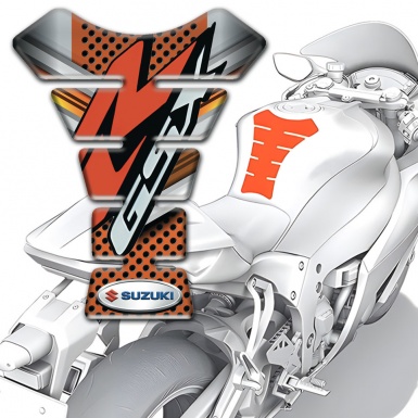 Suzuki Tank Protector GSX Model with Copper Gray Decoration 