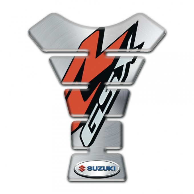 Suzuki Tank Pad Motorbike GSX Style Silver Version 