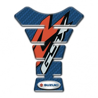 Suzuki Tank Protector Red Gray Logo Navy Blue Carbon Base 