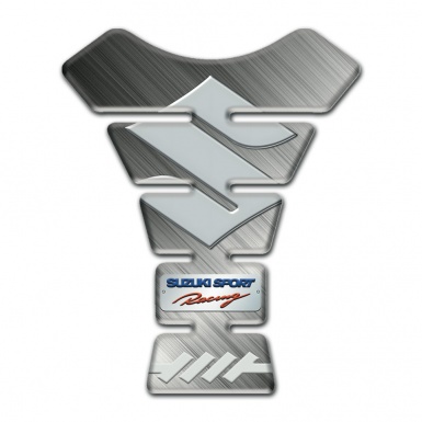 Suzuki Tank Protector Matte base with Gray Big Logo 