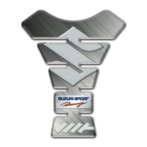 Suzuki Tank Protector Matte base with Gray Big Logo 