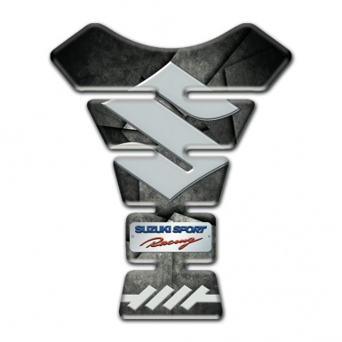 Suzuki Tank Guard Pads Mixed Gray Black Base Racing Style Model 