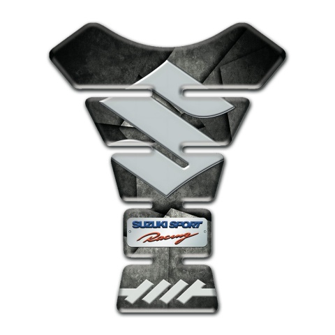 Suzuki Tank Guard Pads Mixed Gray Black Base Racing Style Model 
