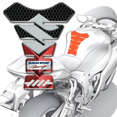 Suzuki Tank Fuse Red Black base Sport Racing Edition 