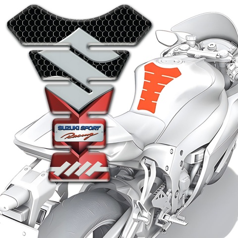 Suzuki Tank Fuse Red Black base Sport Racing Edition 