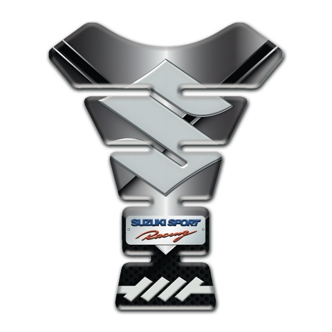 Suzuki Tank Protector Chromed Base Big Logo Style 