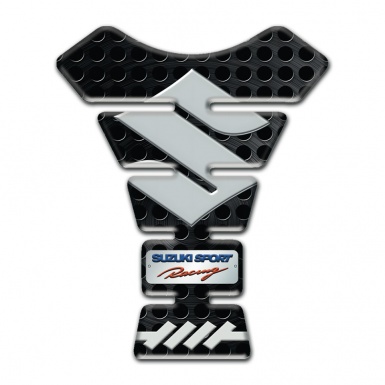 Suzuki Tank Guard Pads Perforated Surface effect Sport racing Style 