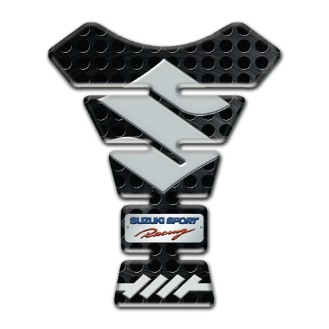 Suzuki Tank Guard Pads Perforated Surface effect Sport racing Style 