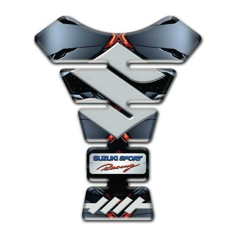 Suzuki Tank Protector Torn Base Effect Sport Racing Style