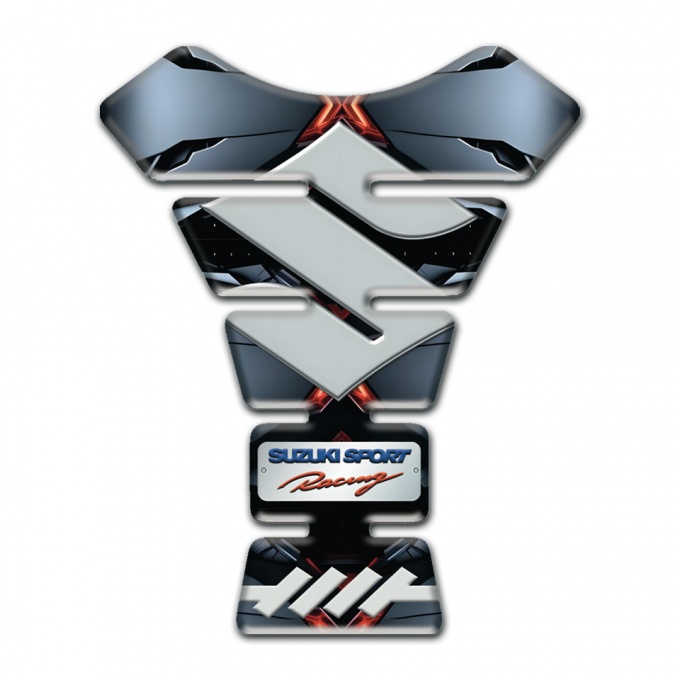 Suzuki Tank Protector Torn Base Effect Sport Racing Style