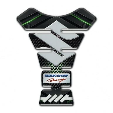 Suzuki Tank Pad Protector Unique Design Model Gray Logo Style 