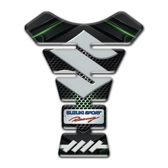 Suzuki Tank Pad Protector Unique Design Model Gray Logo Style 